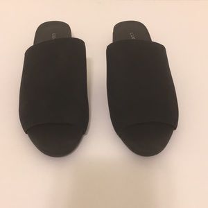 Lucky brand black mules size 6.5